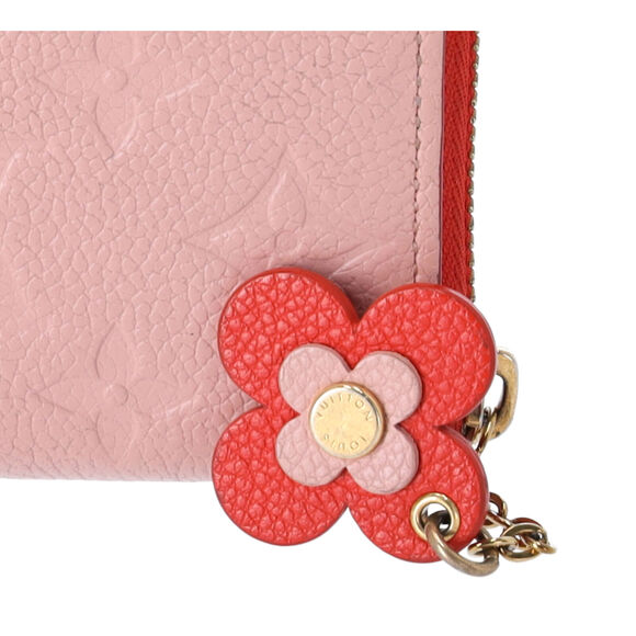 Louis Vuitton Clemence Monogram Empreinte Long Wallet M64161 Rose Poudre Flower - Picture 4 of 9